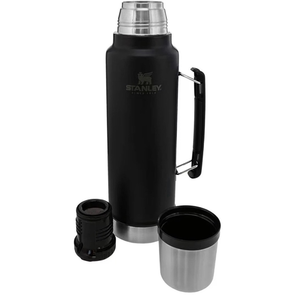 Stanley Classic Legendary Vacuum Bottle, 1.5 Qt Thermos, Matte Black